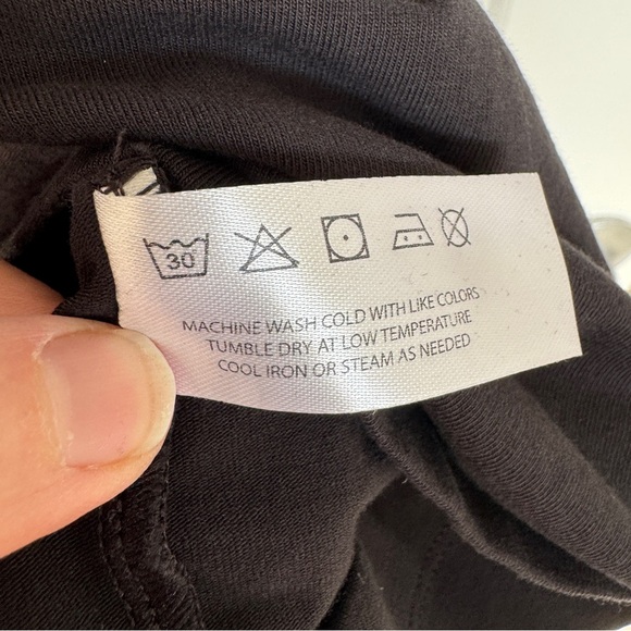 EUC 🖤 MODERN CITIZEN Fallon T-Shirt Wrap Dress | Black | Organic Cotton | 1X 🖤 - Picture 9 of 12